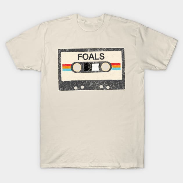 kurniamarga vintage cassette tape Foals T-Shirt by kurniamarga.artisticcolorful